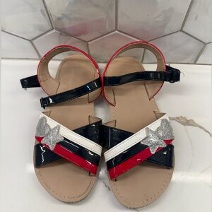 Gymboree Red, White, and Black Kids Sandals‎